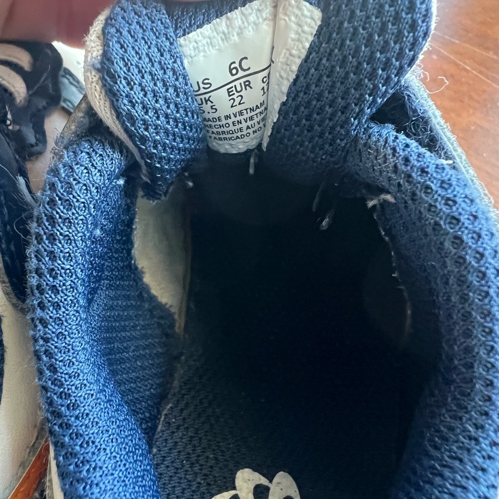 Nike Kids Navy and Orange Court Bourough Sneakers - Picture 5 of 5